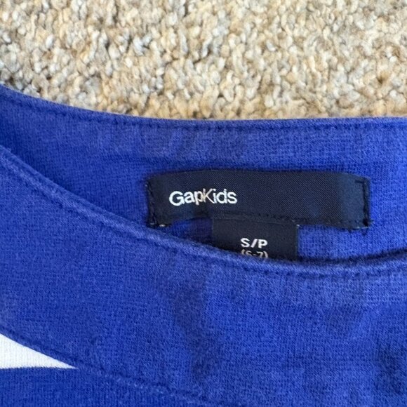 GAP Kids Girl's Striped Dress Blue White Y2K Style Sleeveless Size Small - Picture 5 of 9